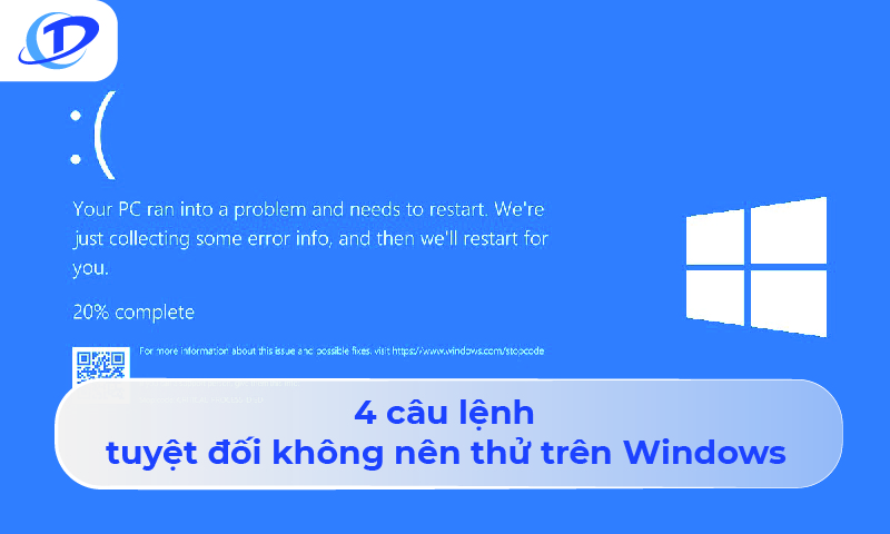 Các câu lệnh cực kỳ nguy hiểm bạn tuyệt đối không nên thử trên Windows dù chỉ một lần