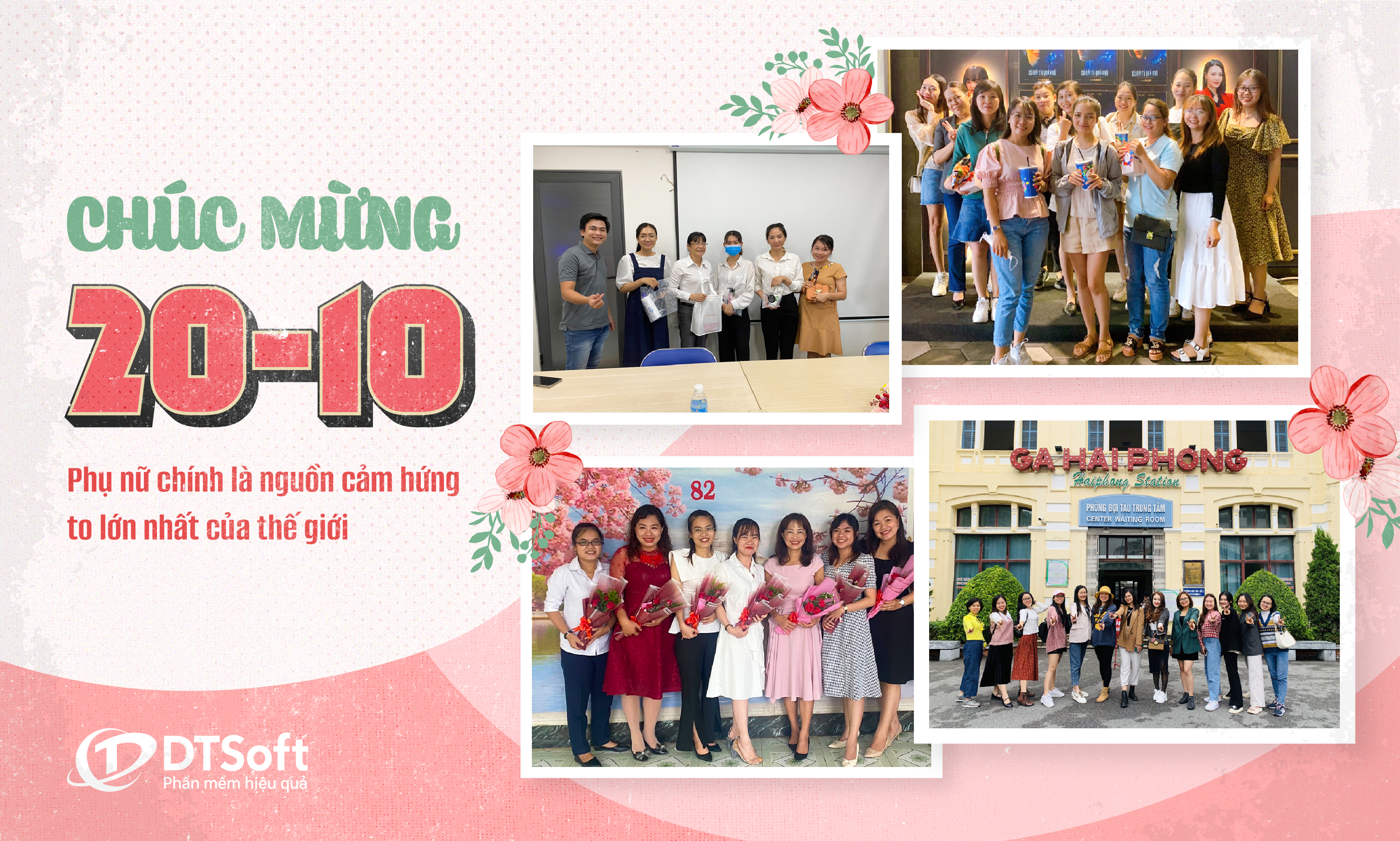 Hoạt động chào mừng ngày Phụ nữ Việt Nam 20 tháng 10 tại DTSoft