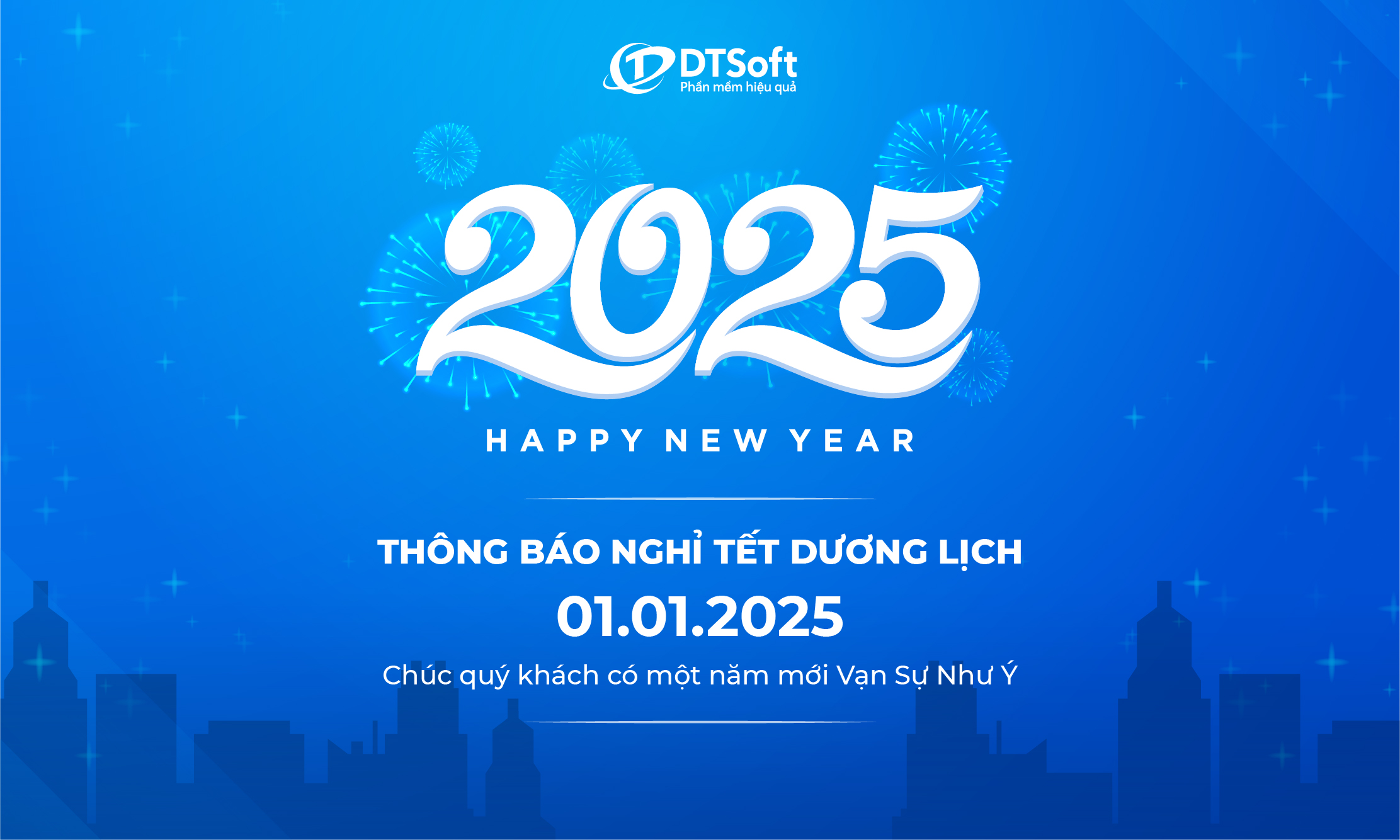 THÔNG BÁO NGHỈ TẾT DƯƠNG LỊCH 2025